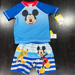 NWT Disney Mickey Mouse Swim Set